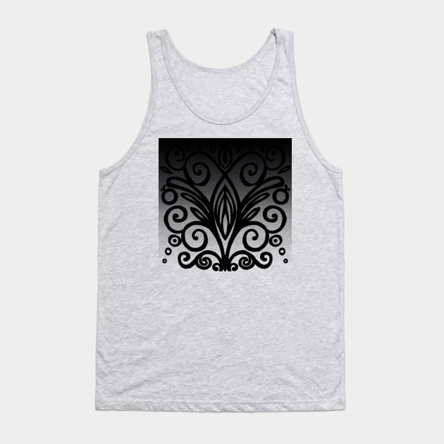 Pattern black and white Tank Top by ArtKsenia